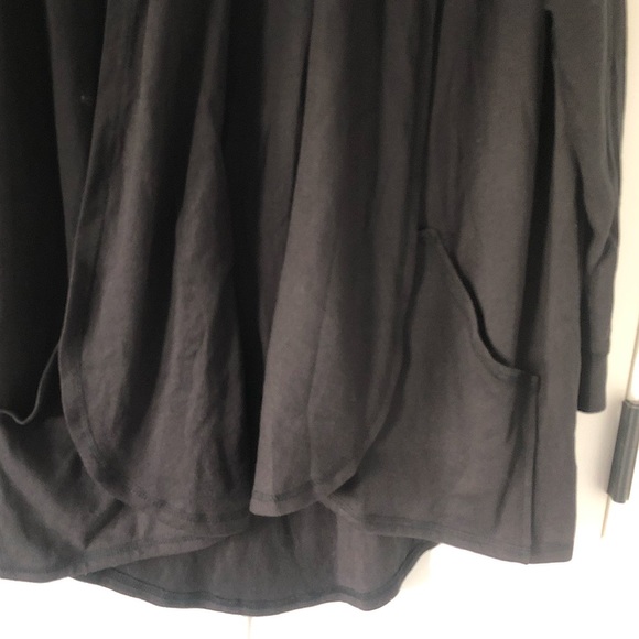 New NWT Alternative Apparel long black open cardigan jacket sweater M medium L - Picture 4 of 5